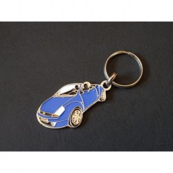 Porte-clés profil Ford StreetKa, Street Ka cabriolet (bleu)