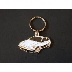 Porte-clés profil Honda CR-X, CRX, HF Si Vtec (blanc)