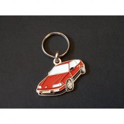 Porte-clés profil Honda CR-X, CRX, HF Si Vtec (rouge)