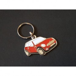 Porte-clés profil Mini Hatch One, Cooper Hardtop (rouge)