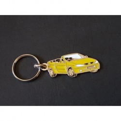 Porte-clés profil Renault Mégane cabriolet (jaune)