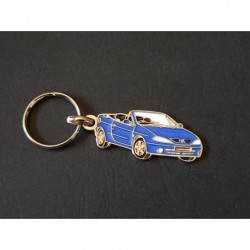 Porte-clés profil Renault Mégane cabriolet (bleu)