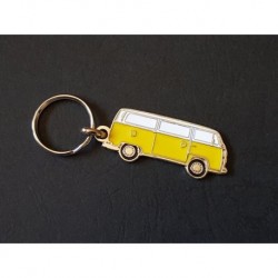 Porte-clés profil Volkswagen T2 Transporter Microbus (jaune)