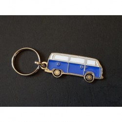 Porte-clés profil Volkswagen T2 Transporter Microbus (bleu)