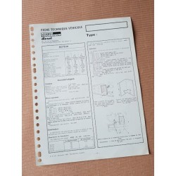 Citroen C32, C35 à moteur B22/615 jusqu’en 1979, fiche technique