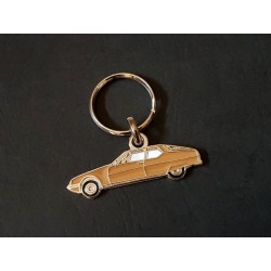 Porte-clés profil Citroen SM (beige, doré, sable)