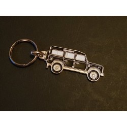 Porte-clés profil Land Rover 110, 127, Defender (noir)