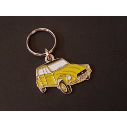 Porte-clés profil Citroen Dyane 4, 6 (jaune)