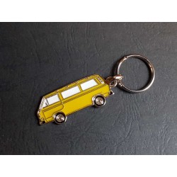 Porte-clés profil Volkswagen Transporter T3, Combi (jaune)