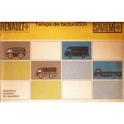 Renault Goélette, Galion, Super-Galion, Super-Goélette, temps de réparation