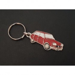 Porte-clés profil Citroën Ami 8 et Super (rouge)