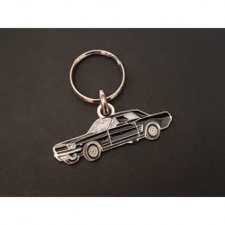 Porte-clés profil Ford Mustang hardtop coupé (noir)