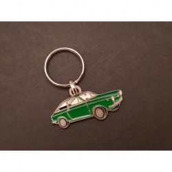 Porte-clés profil Fiat et Seat 850 coupé (vert)