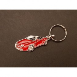 Porte-clés profil Alfa Romeo Spider 916, V6 Cup GTV (rouge)