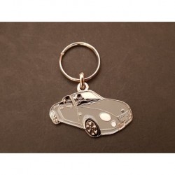 Porte-clés profil Daihatsu Copen L880 (gris)