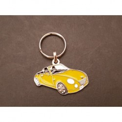 Porte-clés profil Daihatsu Copen L880 (jaune)