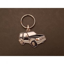 Porte-clés profil Mitsubishi Pajero 2 et Montero 2 4x4 (noir)