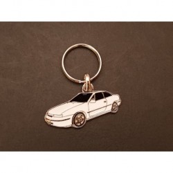 Porte-clés profil Opel Calibra, Vauxhall Holden, 16V Turbo V6 4x4 (blanc)