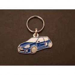 Porte-clés profil Renault Clio V6 (bleu)