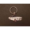 Porte-clés profil Volvo P1800 1800S 1800E (blanc)