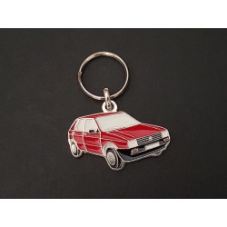 Porte-clés profil Seat Ibiza, SXI, GLX (rouge)