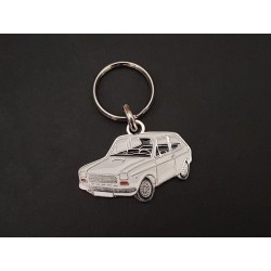 Porte-clés profil Fiat 127,...