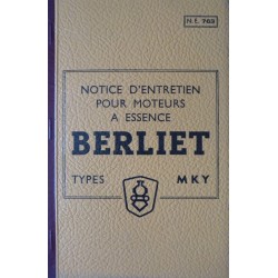 Berliet moteur MKY, notice d’entretien