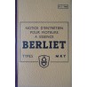 Berliet moteur MKY, notice d’entretien