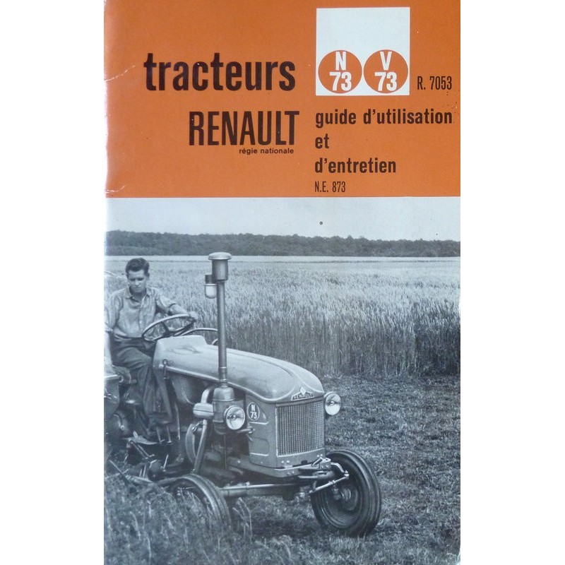 Renault N73, V73 types R7053, notice d’entretien