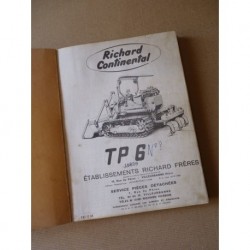 Richard Continental TP6 à moteur Perkins P659, catalogue de pièces original