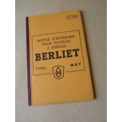 Berliet moteur MKY, notice...