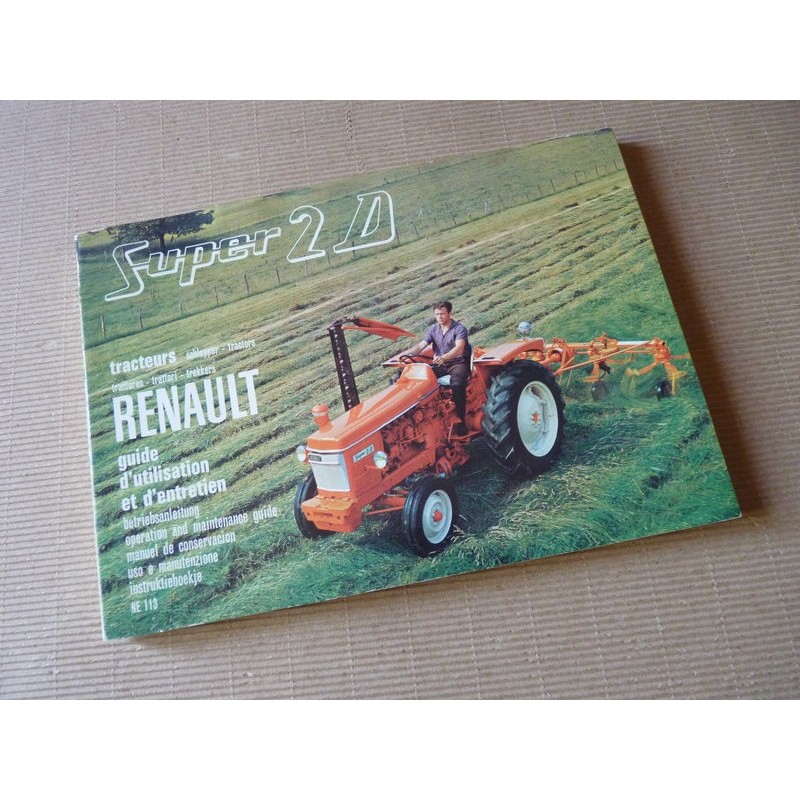 Renault Super 2D type R7201, notice d’entretien originale