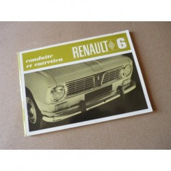 Renault 6 R1180, notice d’utilisation originale