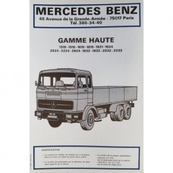 Mercedes 1319 au 2232 L LP LPS LS LAS, manuel technique (eBook)