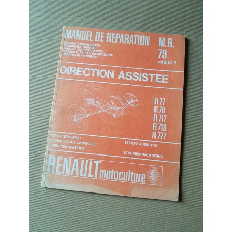 Renault Master 1 et 2, direction assistée, manuel de réparation original