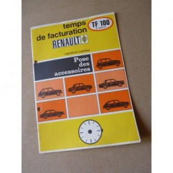 Renault 4 8 10 16 6 12 accessoires, temps de réparation original