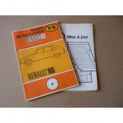 Renault 16, R1150 R1151 R1153, temps de réparation original