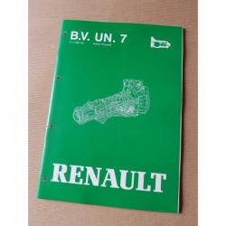 Boîte de vitesses UN7 Renault 21, manuel de réparation original