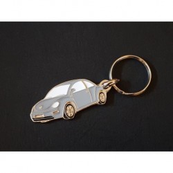 Porte-clés profil Volkswagen New Beetle (gris)