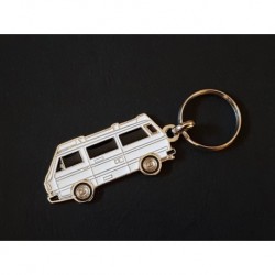 Porte-clés profil Volkswagen Transporter T3 Westfalia (blanc)