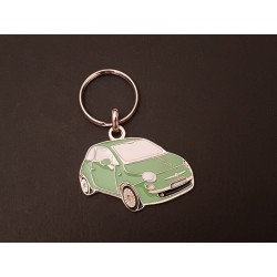 Porte-clés profil Fiat 500,...