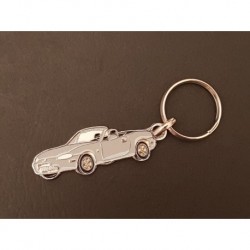 Porte-clés profil Mazda MX-5 NB, MX5 Miata roadster (gris)
