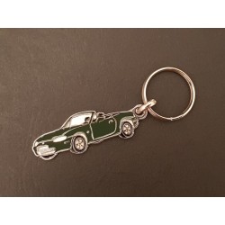 Porte-clés profil Mazda MX-5 NB, MX5 Miata roadster (vert)