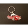 Porte-clés profil MG F roadster, MGF 1.6 1.8 VVC (rouge)