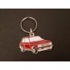 porte-clés profil Peugeot 104, coupé Z, Style Z, ZS, 104z (rouge)