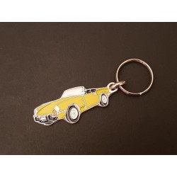 Porte-clés profil Triumph Spitfire 1500 et Mark IV (jaune)