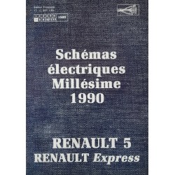 Renault Supercinq et Express, schémas électriques 1990