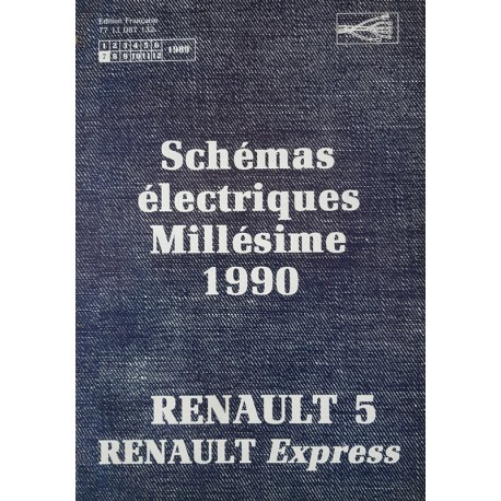 Renault Supercinq et Express, schémas électriques 1990