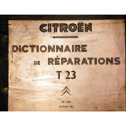 Citroën T23, manuel de réparation