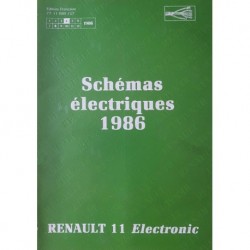 Renault 11 Electronic, schémas électriques 1985-86 (eBook)